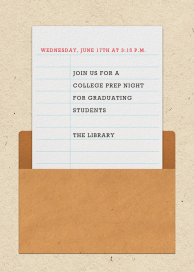 Library Card - School Event Invitation by Paperless Post