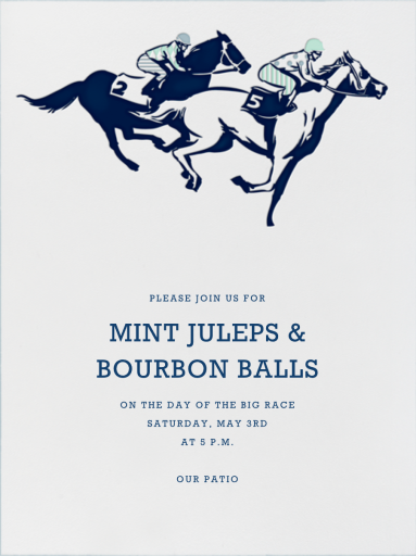 Race Horses - Sports Invitation by Paperless Post