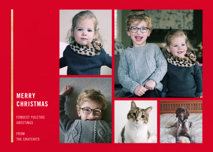 Carreaux - Christmas Card by Paperless Post