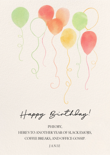 Helium - Birthday Card by Paperless Post
