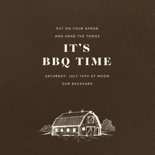 Valrhona - BBQ Invitation by Paperless Post