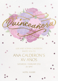 Shimmering Blooms - Birthday Invitation by Paperless Post