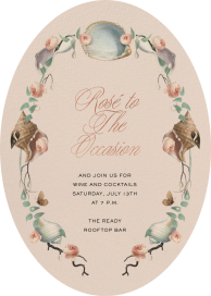 Shells and Roses - Party Invitation by Open Sea Design Co.