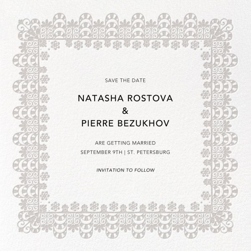 Van Alen Scallop II (Save the Date) by Oscar de la Renta