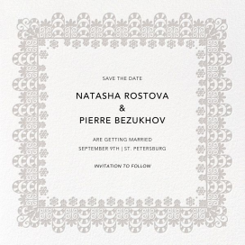 Van Alen Scallop II (Save the Date) by Oscar de la Renta