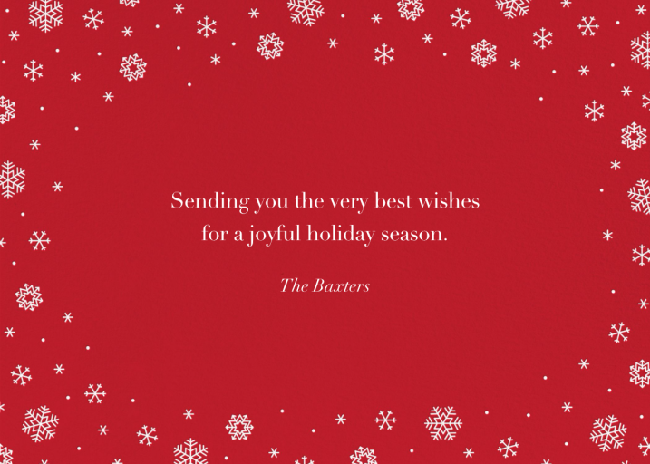 White Out - Photo - Holiday Card by Paperless Post - Back