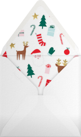 Santa's Satisfied Invitation - Meri Meri Envelope