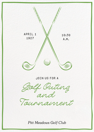 Golf Club - Business Invitation by Paperless Post