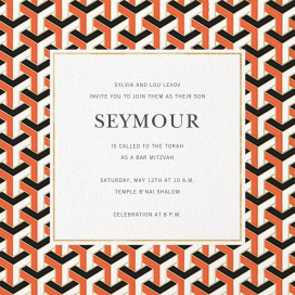 Maurits - Bar & Bat Mitzvah Invitation by Jonathan Adler
