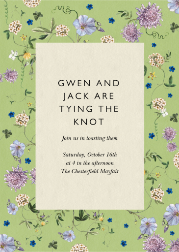 Falling Phlox - Bridal Shower Invitation by Stephanie Fishwick