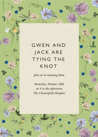 Falling Phlox - Invitación para despedida de soltera por Stephanie Fishwick