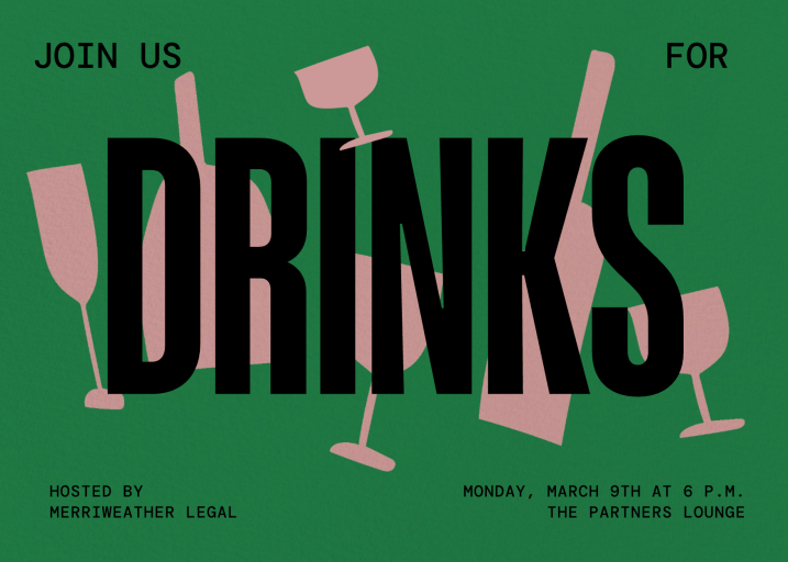 More Vino Please - Dining & Drinks Invitation by Paperless Post