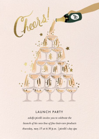 Champagne Tower - Launch Party Invitation by Rifle Paper Co.