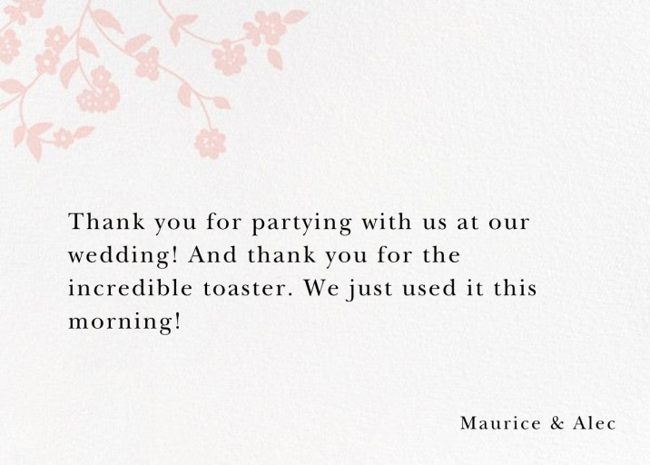 Floral Trellis II - Thank You - Stationery by Oscar de la Renta