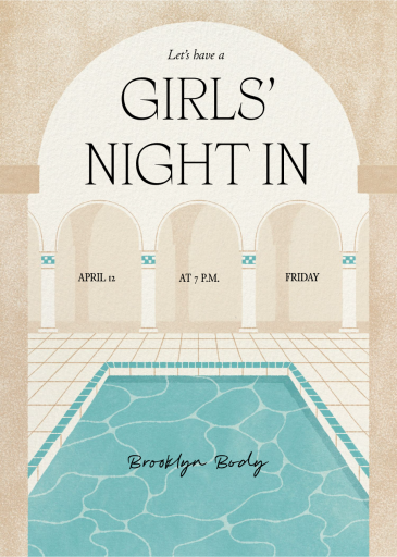 Serenity - Girls' Night Invitation by Paperless Post