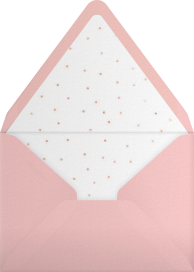Pink Fairy Mushroom Invitation Envelope