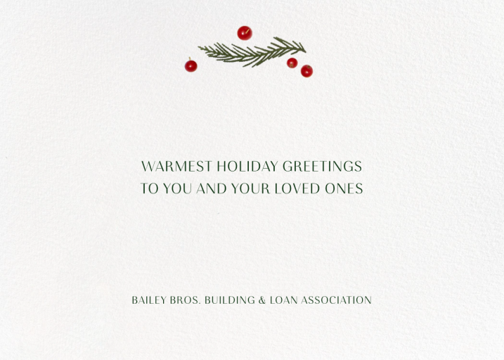 Holly Potpourri - Greeting Card by Paperless Post - Back