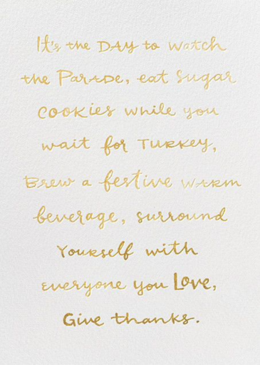 Thanksgiving To-Do - Thanksgiving Card by kate spade new york