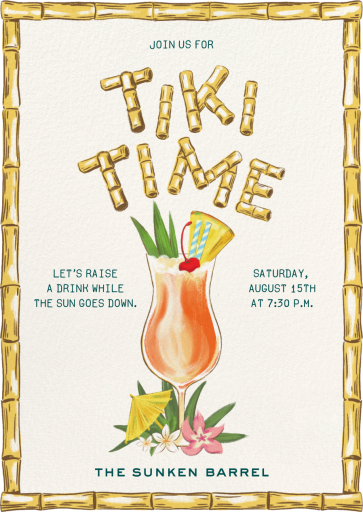 Bamboo Border - Invitation by Paperless Post