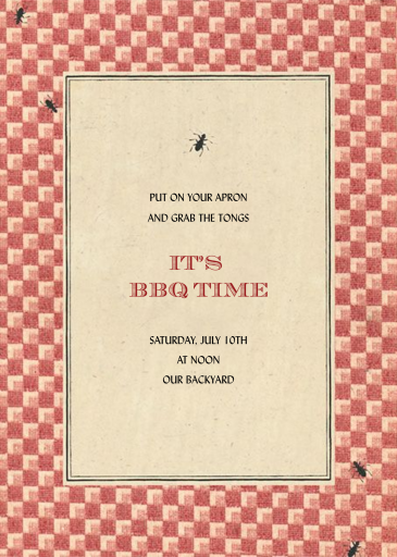 Hormigas - Invitación a una fiesta de verano, de John Derian