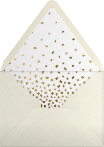 Starry Golden Tree - Paperless Post Envelope