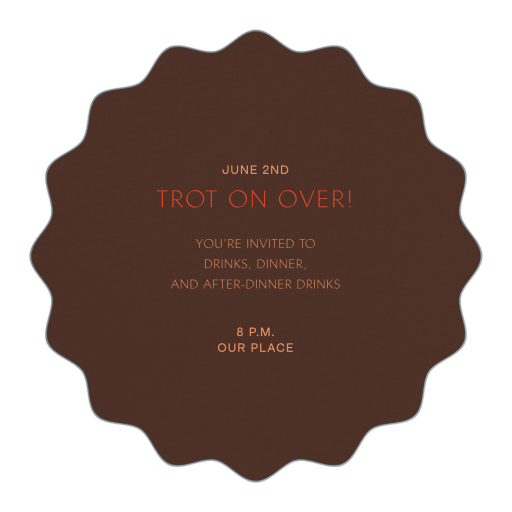 Twin Gallop - Party Invitation by Rubinski Works - Back