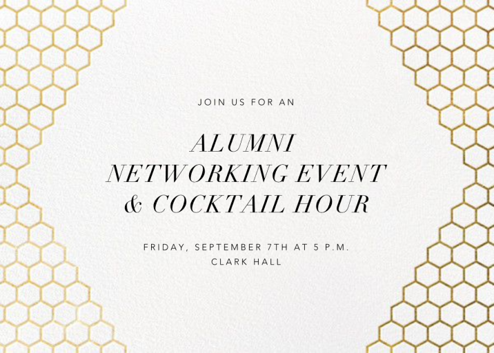 Honeycomb Party - Alumni Event Invitation by Paperless Post
