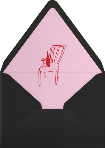 Doodle Holiday Friendsmas Invitation Envelope