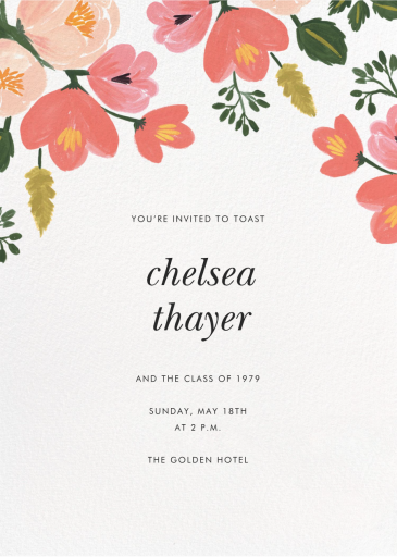Pastel Petals - Graduation Party Invitation by Rifle Paper Co.