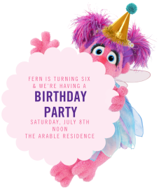 Abby’s Flight School - Birthday Invitation by Sesame Street