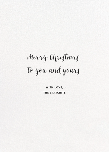 Village Skating (Josie Portillo) - Christmas Card by Red Cap Cards - Back