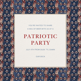 Chenille - 4th of July Invitation by Schumacher