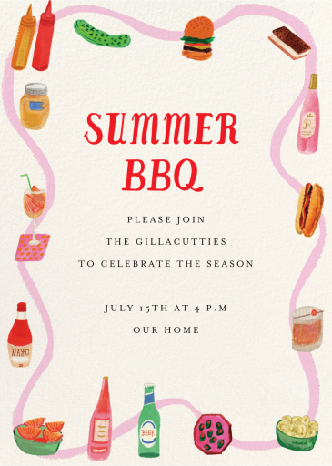 Ketchup and Company - Invitation by Mr. Boddington's Studio