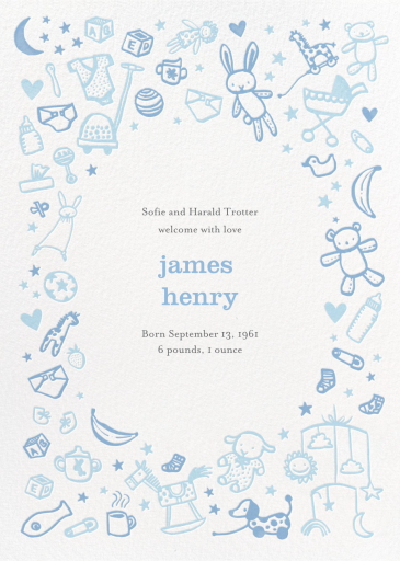 Baby Things - Baby Announcement by Hello!Lucky