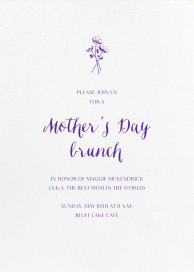 Ivory Plain - Mother's Day Invitation by Paperless Post