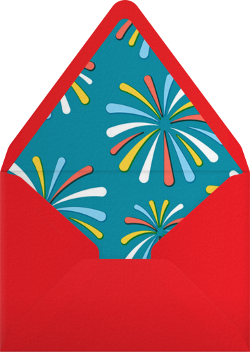 Flags and Fanfare - Paperless Post Envelope