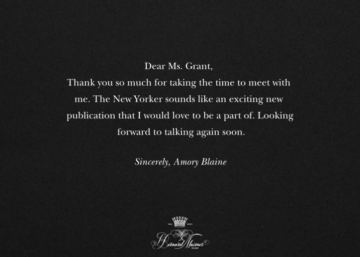 Thank You with Flair by Bernard Maisner - Back