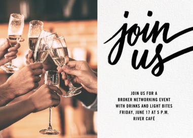 Horizontal Split Photo - Networking Event Invitation by Paperless Post