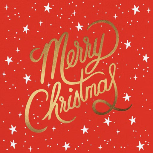 Merry Christmas Script - Christmas Card by Rifle Paper Co.