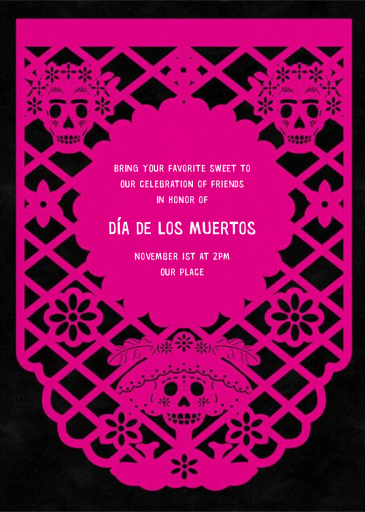 Qué Hermosa - Día de los Muertos Invitation by Paperless Post