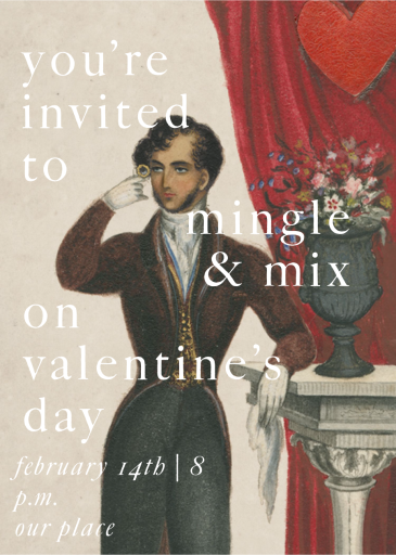 Monocle - Valentine's Day Invitation by John Derian