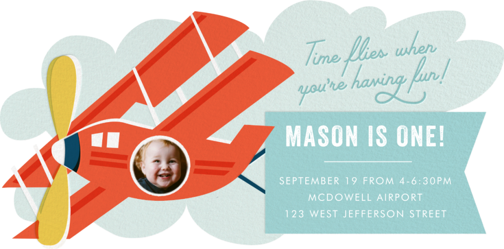 Sky Rider - Invitation by Cheree Berry Paper & Design