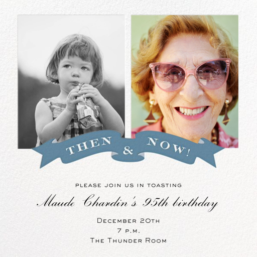 TBT Ribbon - Birthday Invitation by Cheree Berry Paper & Design