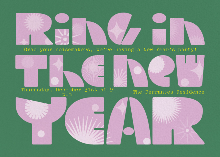 Ring-a-Ding-Ding - New Year's Eve Invitation by Paperless Post