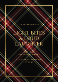 Tartan Wrap - Winter Party Invitation by Sugar Paper