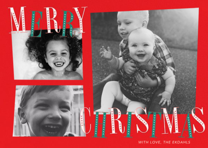 Jaunty Holiday (Multi-Photo) - Holiday Card by Paperless Post