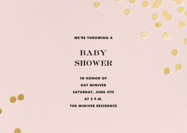 Confetti kate spade new york - Baby Shower Invitation by kate spade new york