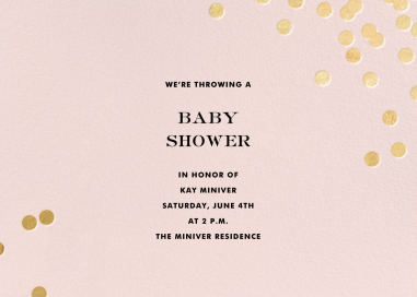 Confetti kate spade new york - Baby Shower Invitation by kate spade new york
