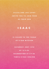 Gradient Full - Bar & Bat Mitzvah Invitation by Paperless Post