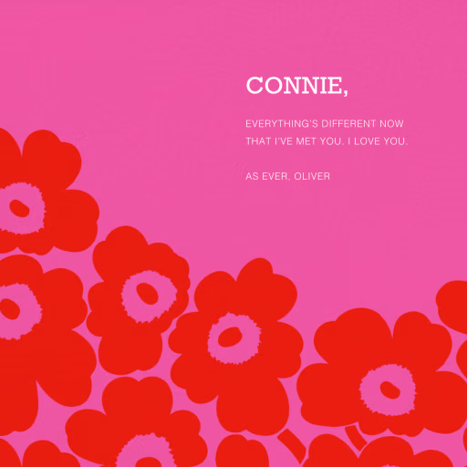 Unikko (Square) - Valentine's Day Card by Marimekko
